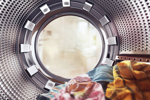 Inside a dryer at Big Wash Tub Laundry